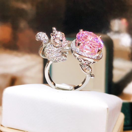 Design Colored Gems Women's Simulation Ring