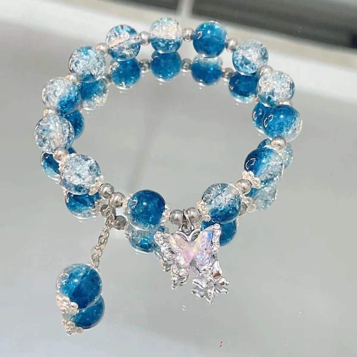 Fashion Jewelry Fairy Butterfly Broken Beads Bracelet Female Special-interest Design