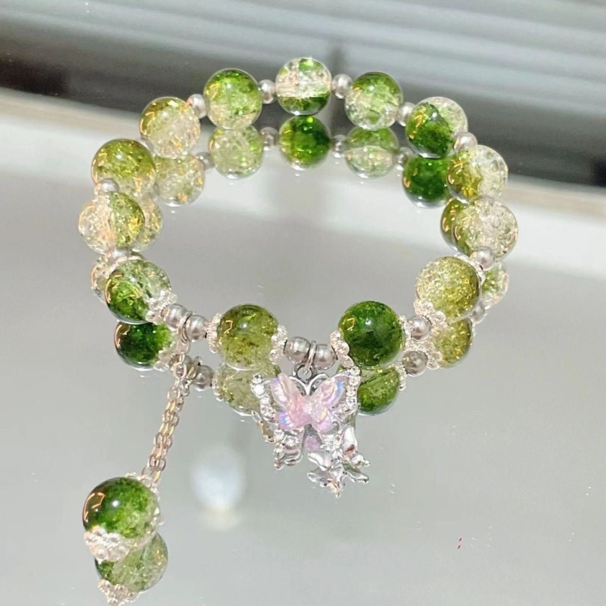 Fashion Jewelry Fairy Butterfly Broken Beads Bracelet Female Special-interest Design